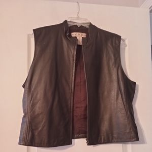 Leather Skirt with Vest